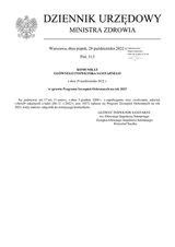 Announcement of the Chief Sanitary Inspector of October 28, 2022 on the Preventive Vaccination Program for 2023 thumbnail