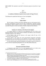 Act of 17 May 2018 on conditions of utilisation of genetic resources under the Nagoya Protocol thumbnail