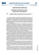 Royal Decree 124/2017, of February 24, regarding access to genetic resources from wild taxa and control of use thumbnail